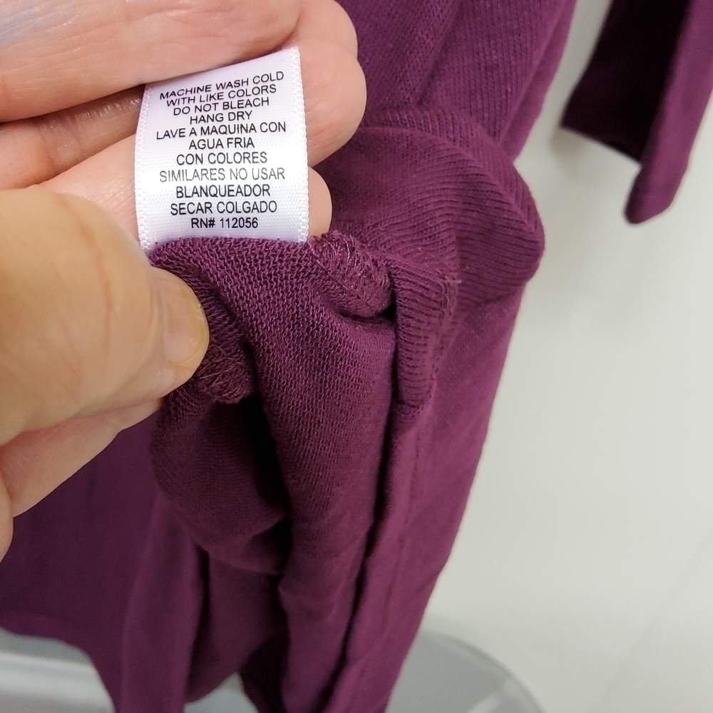 ZENANA outfitters long sleeve dress dark plum NWOT - Picture 5 of 5